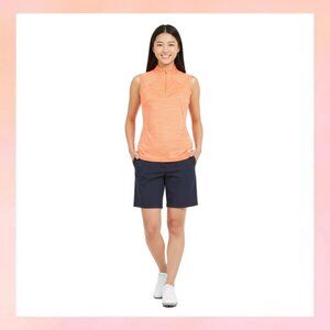 Puma Sleeveless Orange Golf Top - Lightweight & Breathable
